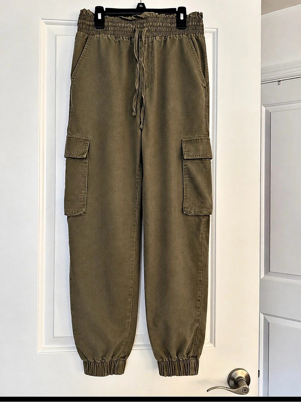 Abercrombie & Fitch Olive Green Cargo Joggers Brown Medium